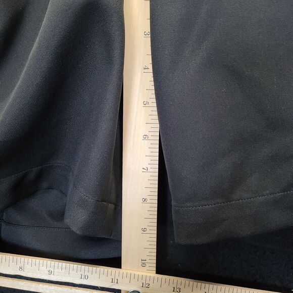 Haggar Mens Casual Shorts Black Size 38 Polyester Button Zip Close Pockets - Picture 5 of 12